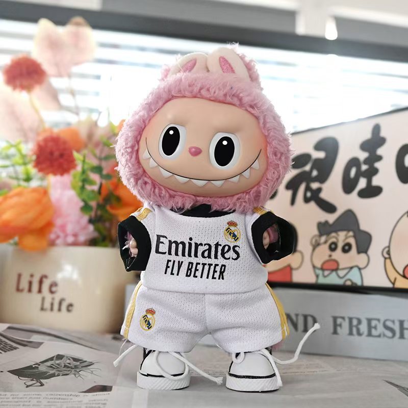 Clothing Only] 1/3 Generation Labubu Doll Clothes Labubu Clothes Macaron Vinyl Doll Peripheral Clothing Jersey
