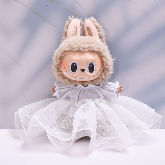 Only baby clothes] one or two generation pendant labubu clothes straw hat wedding lace suit cloth cloth baby clothes