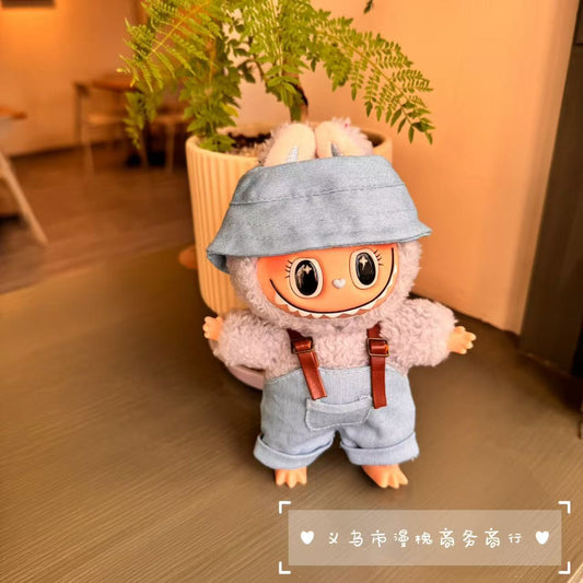 Labubu Doll Outfit Set - Denim, Black, White, Beige, Brown, Yellow, Red, Purple