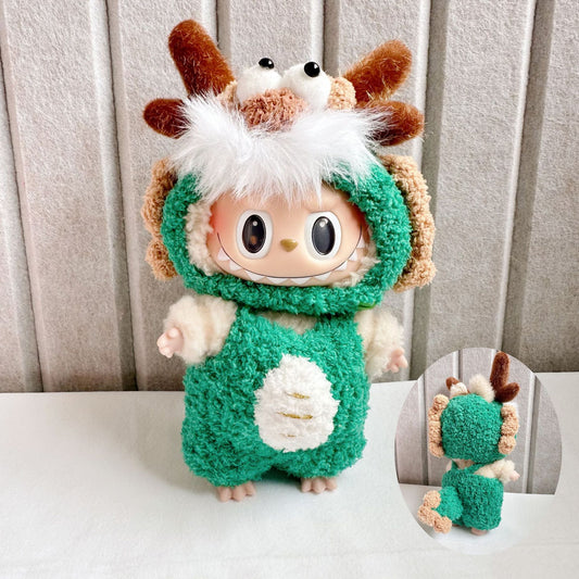 Labubu Dragon year new clothes pendant Labubu pure handmade dragon suit new year for new faucet hat in stock