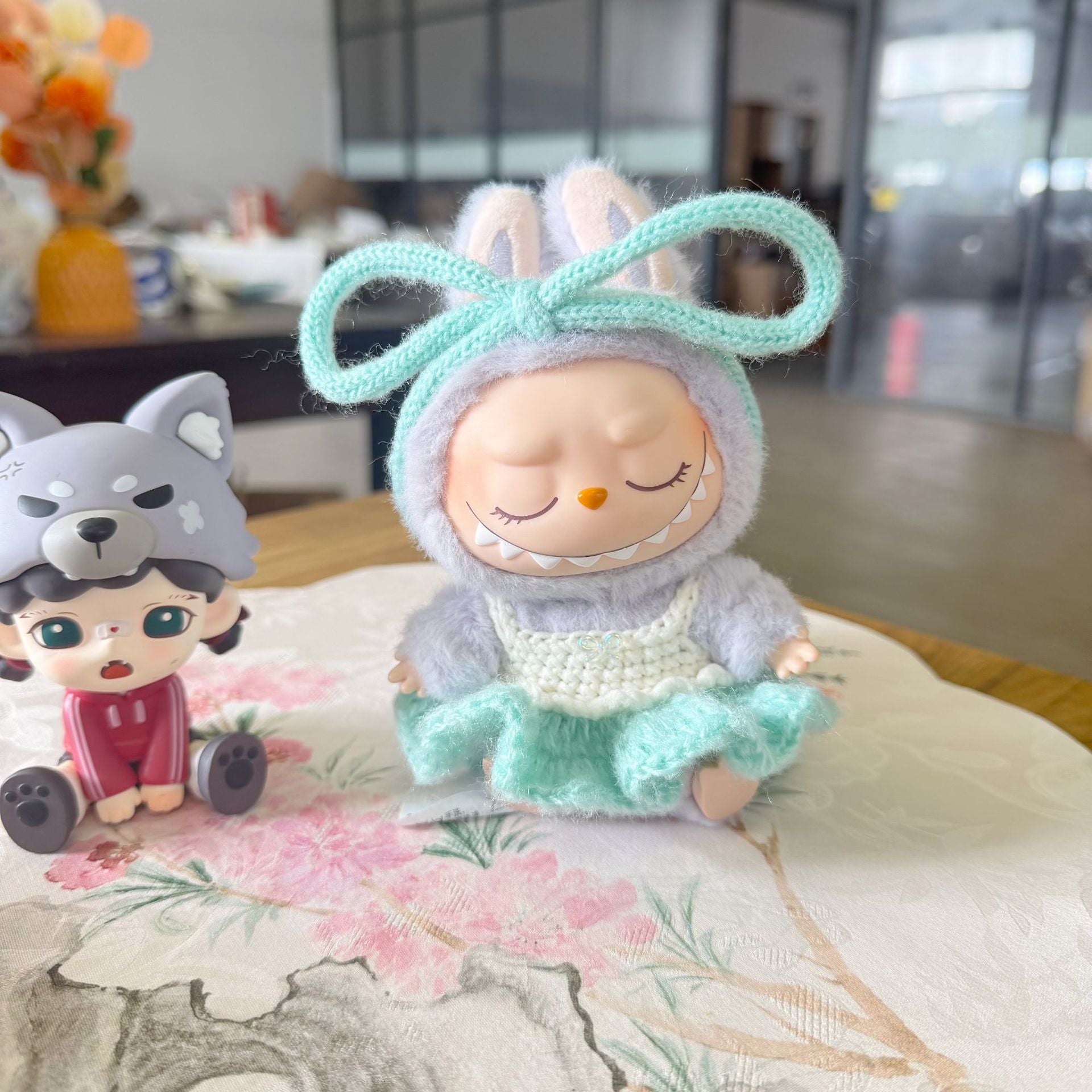 Only clothes] the first and second generation of labubu doll clothes spring hand-made suspender skirt suit LABUBU doll princess skirt adorable