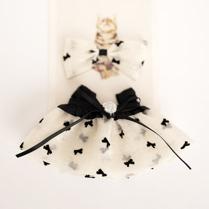 Labubu Doll Doll Coat Camellia Sling Yarn Skirt Labubu Plush Toy Doll Doll Pendant Clothes