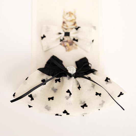 Labubu Doll Doll Coat Camellia Sling Yarn Skirt Labubu Plush Toy Doll Doll Pendant Clothes