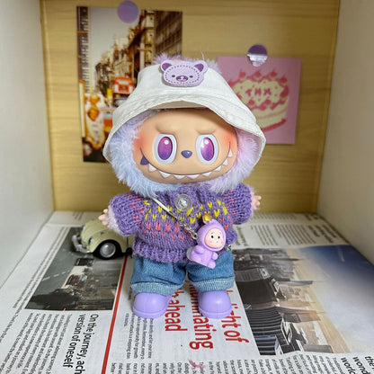 [Only for Baby Clothes] High-Energy 3Rd Generation Labubu Vinyl Baby Clothes Lucky Labubu 3.0 Clothes Are Trendy and Cool
