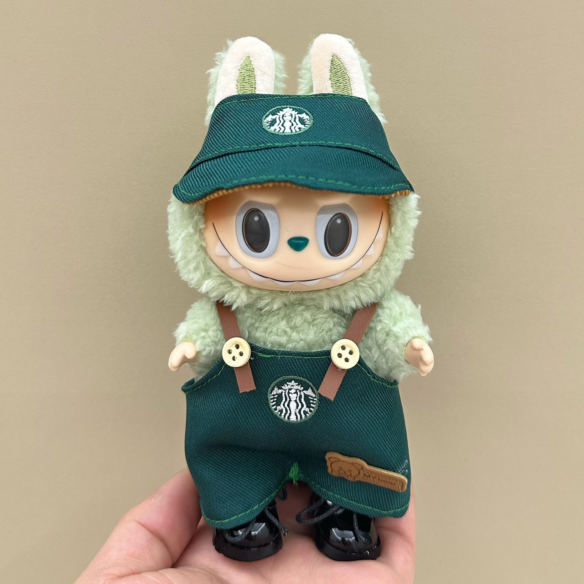 labubu doll clothes 17cm pull cloth clothes blind box doll skirt suit cute dress toy cross-border wholesale