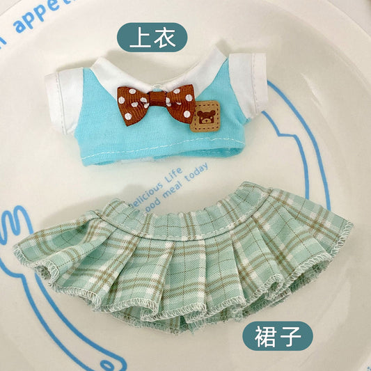Labubu third generation doll cloth cloth 3.0 doll clothes generation second generation sitting party vinyl blind box clothes 17cm