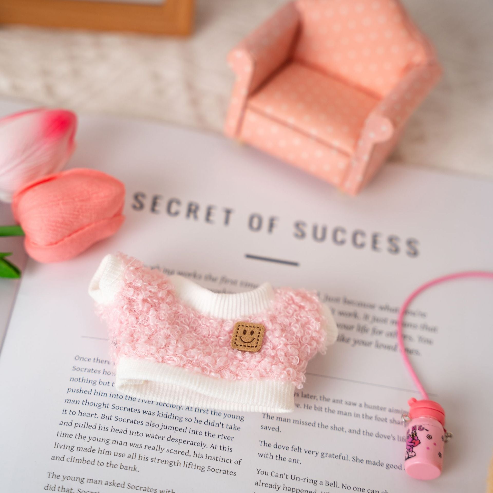 Only Selling Clothes] 17cm Pendant Blind Box Labubu Doll Clothes Keychain Labubu Doll One-Piece Clothes Cute