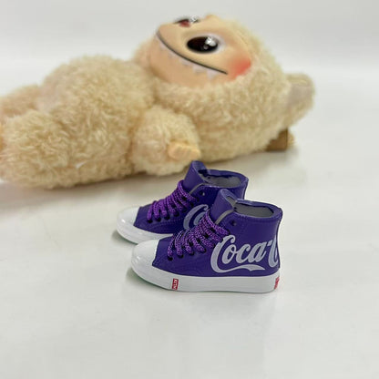 Labubu Plush Doll Clothes 17cm Plush Vinyl Doll Bag Hanging Replacement Shoe Model Pendant Blind Box