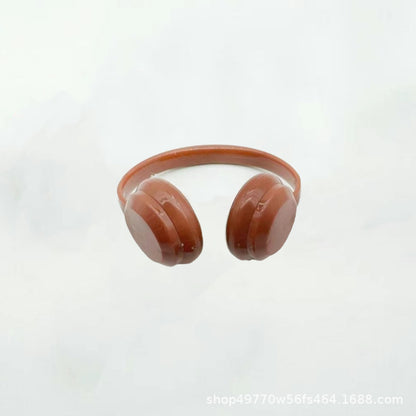 Suitable for Labubu Pendant Doll Headphones 10cm Cotton Doll Macaron Head-Mounted Labubu Headphones Matching