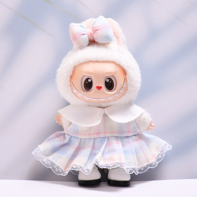 Only baby clothes] one or two generation pendant labubu clothes candy color suspenders skirt cloth cloth baby clothes