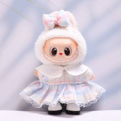 Only baby clothes] one or two generation pendant labubu clothes candy color suspenders skirt cloth cloth baby clothes
