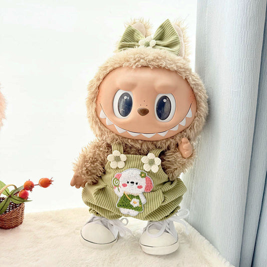 Labubu Doll Overalls & Dresses for 38cm Vinyl Doll