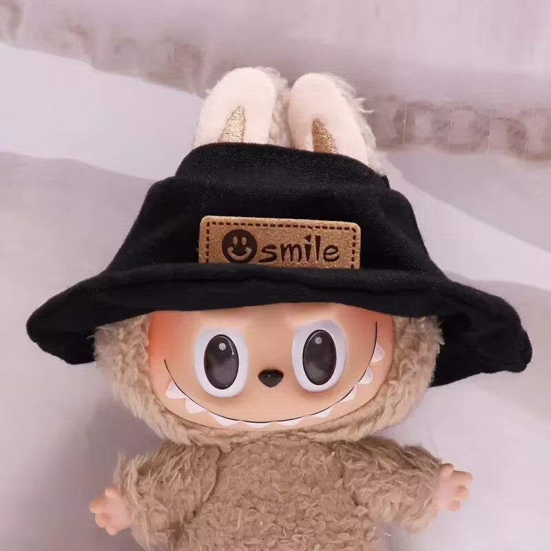 Clothing Only] First and Second Generation Labubu Pendant Clothing Denim Stripesd Shirt Suit Labubu Doll Clothing Replacement