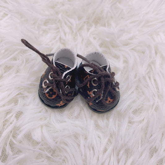 One or two generations of labubu shoes 17cm pull cloth 10cm doll big fashion small size shoes small leather shoes wholesale