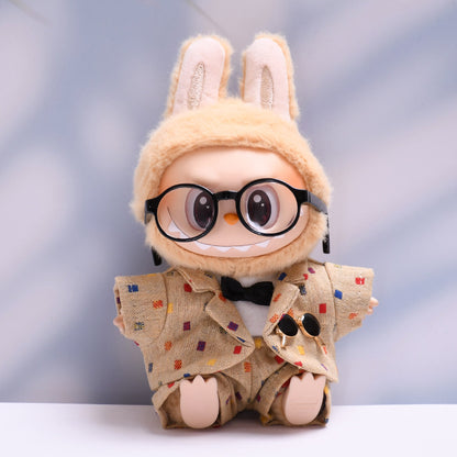 Only clothes] the first and second generation pendant labubu little suit suit suit sit labubu change baby clothes