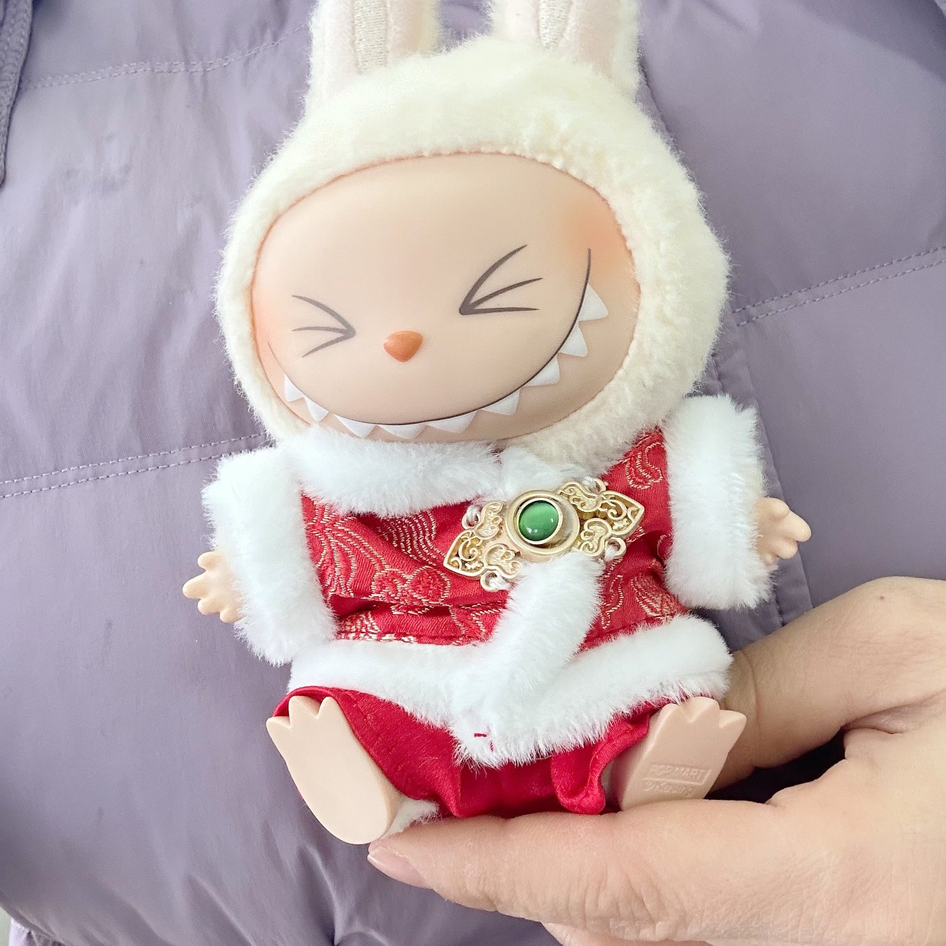 Only clothes] the first and second generation blind box labubu new year clothes blind box LABUBU suit new year clothes for Tang suit