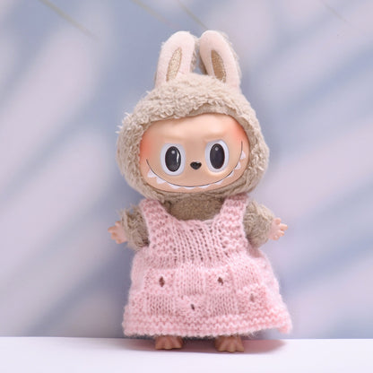 Labubu 2nd Gen Pendant Doll Wool Skirt & Bag Outfit - Baby Clothes Style