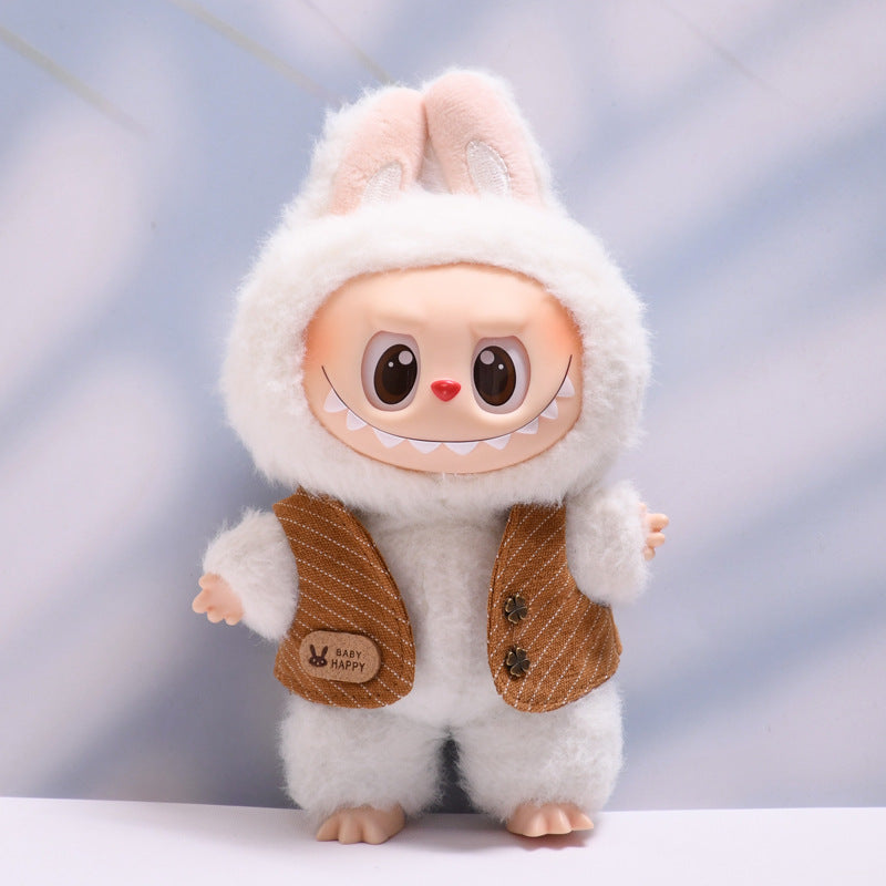 Only baby clothes] one, two and three generations of pendants labubu clothes waistcoat shawl cloth cloth replacement baby clothes