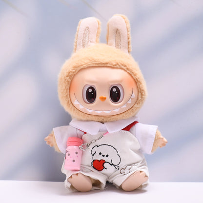 Labubu Doll Outfit - Cute Overalls & Shirt Suit for Pendant Dolls