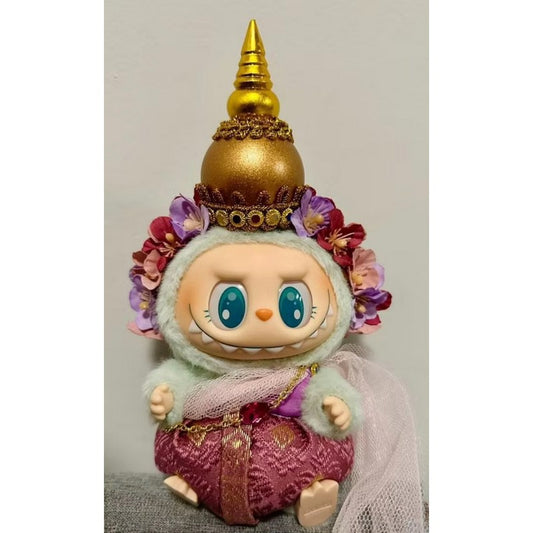 Labubu Thai Style Outfit for 17cm Vinyl Doll - Handmade Custom