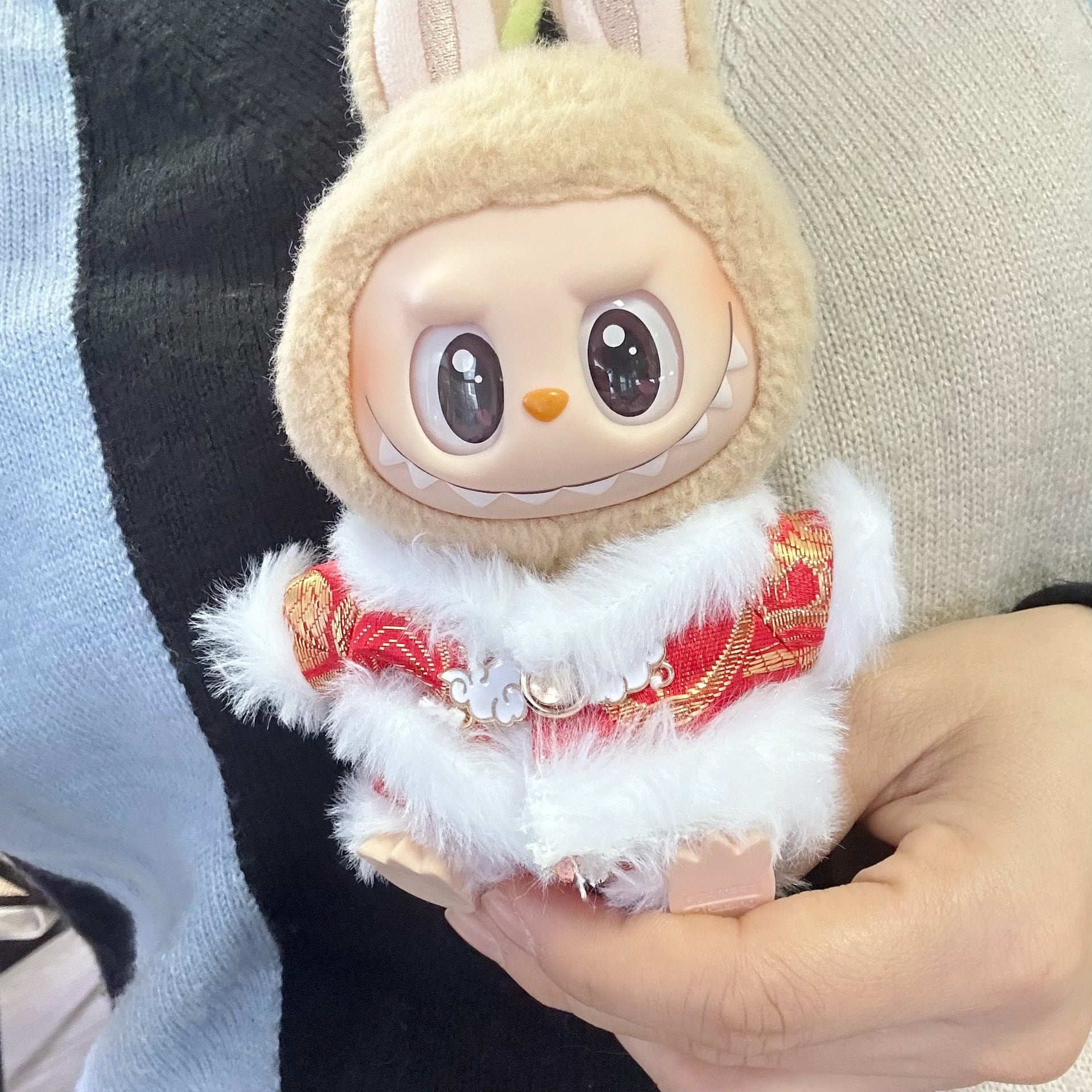 Only clothes] the first and second generation blind box labubu new year clothes blind box LABUBU suit new year clothes for Tang suit