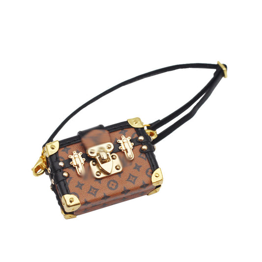 Labubu Doll Shoulder Bag for EXO Cotton Doll - Light & Dark Brown