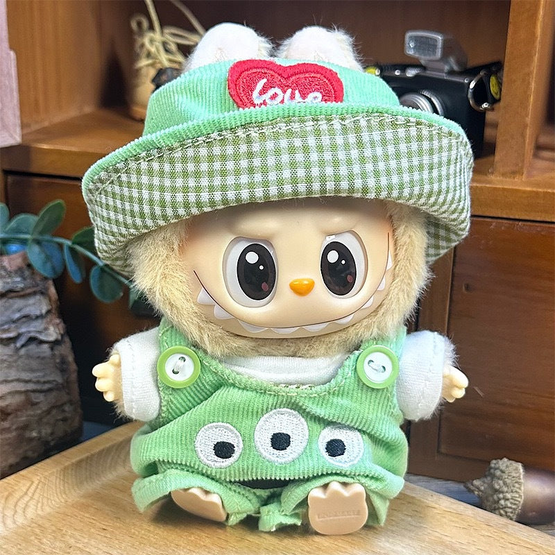 Only clothes] labubu doll clothes labubu second generation sit party doll clothes play velvet doll play clothes