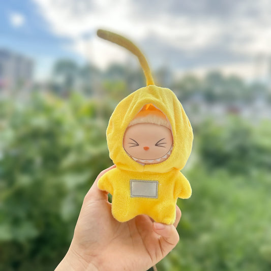 Clothes Only] Second Generation Vinyl Blind Box Rab Cloth Sit Party Doll Clothes Childhood Baby jumpsuit Crawling Clothing Cute