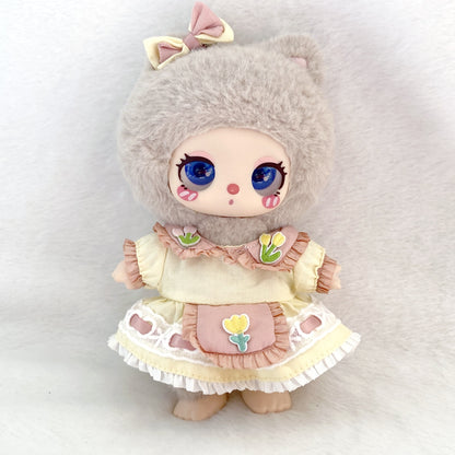 Labubu 17cm Vintage Lace Princess Dress for Dolls