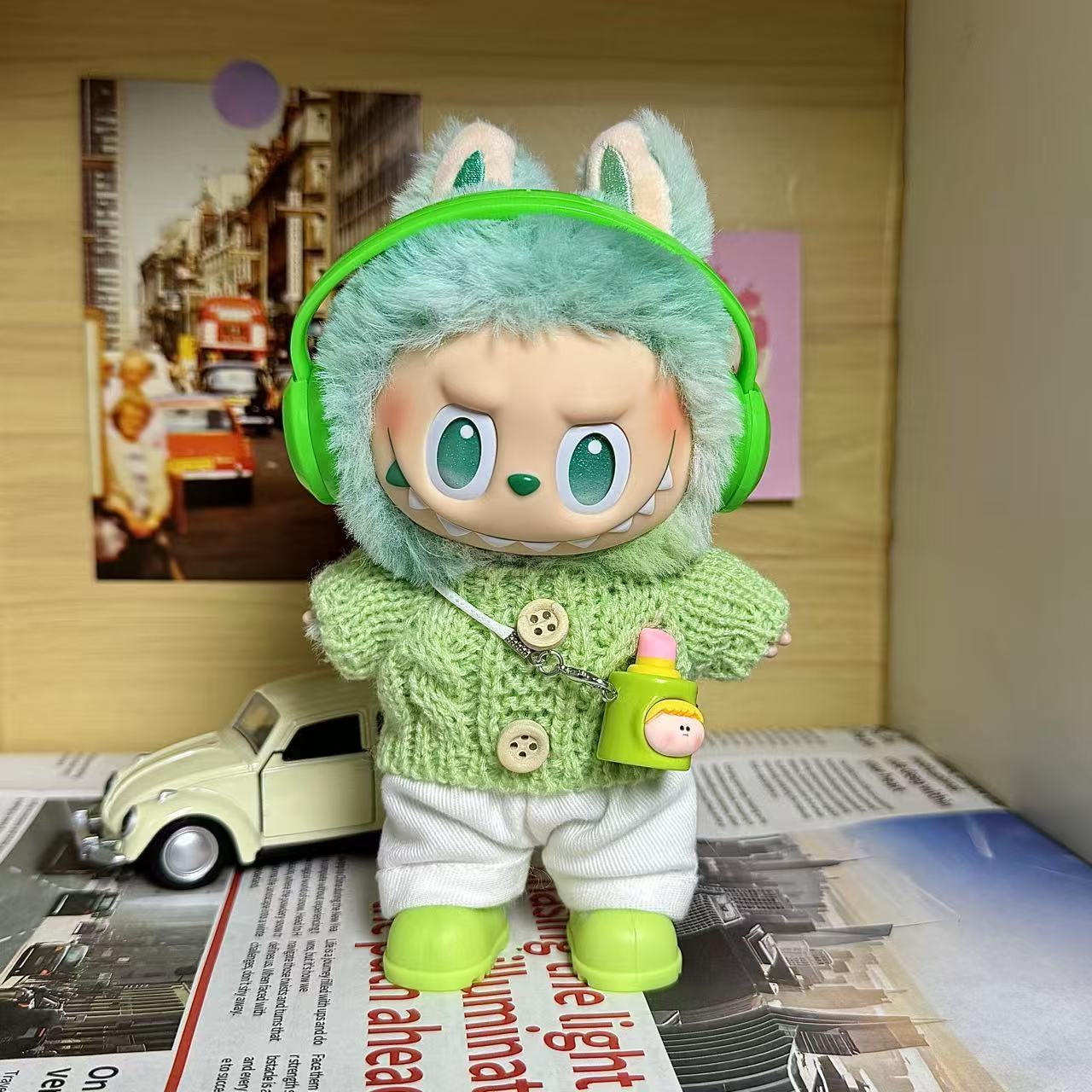 [Only for Baby Clothes] High-Energy 3Rd Generation Labubu Vinyl Baby Clothes Lucky Labubu 3.0 Clothes Are Trendy and Cool
