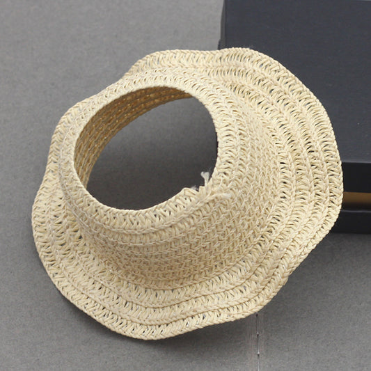 Labubu Doll Straw Hat - Woven Top Accessory for 17cm Pendant Dolls