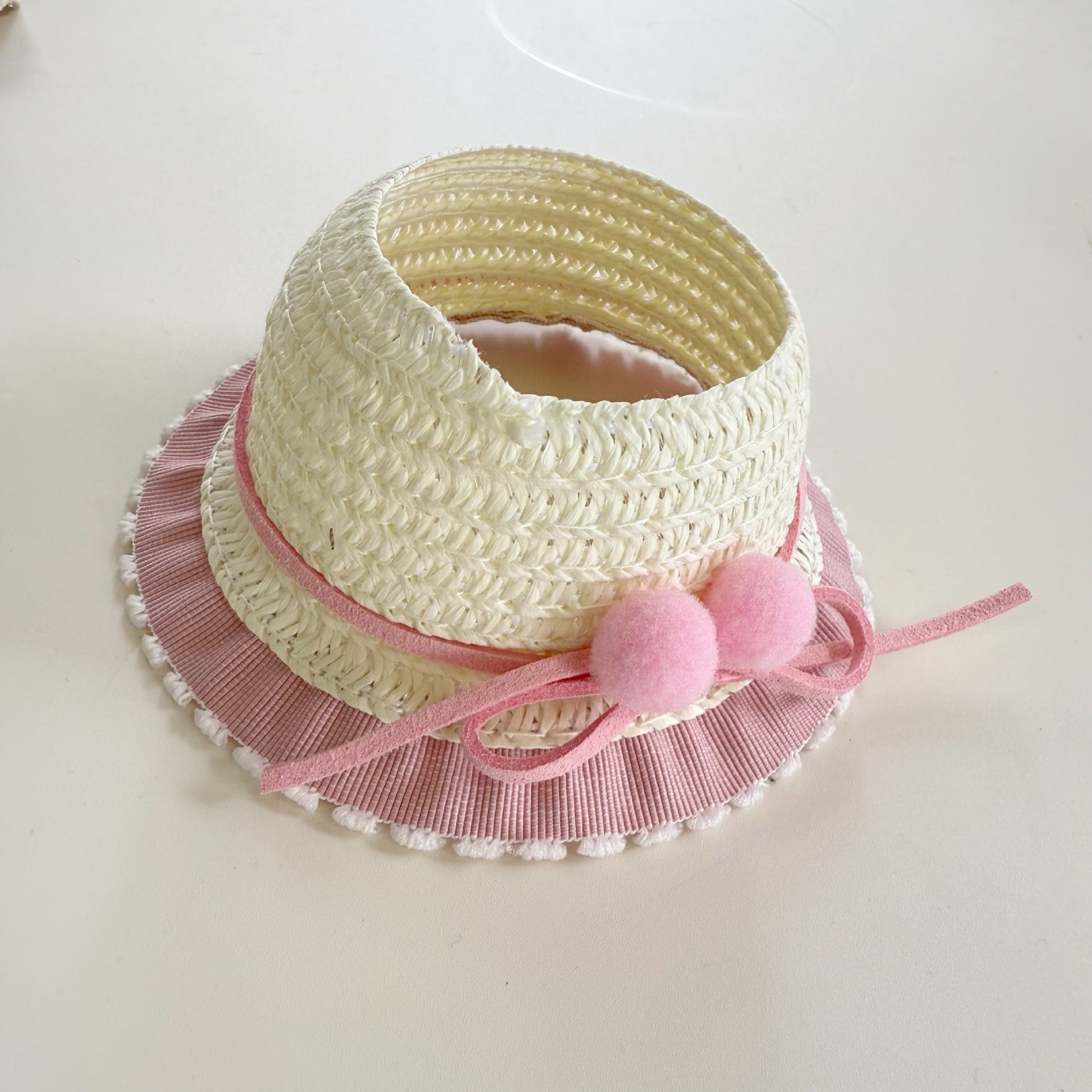 Only clothes] pendant pull cloth hat one, two and three generations of blind box LABUBU straw hat Zhilong hat star