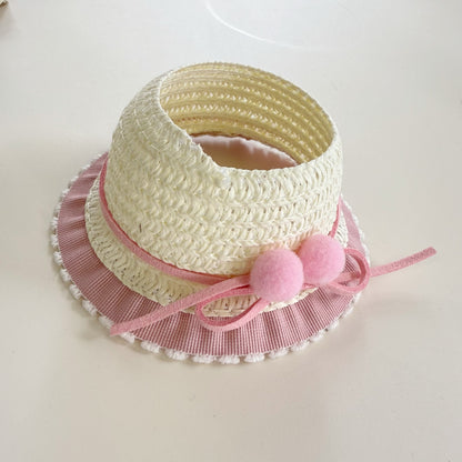 Only clothes] pendant pull cloth hat one, two and three generations of blind box LABUBU straw hat Zhilong hat star