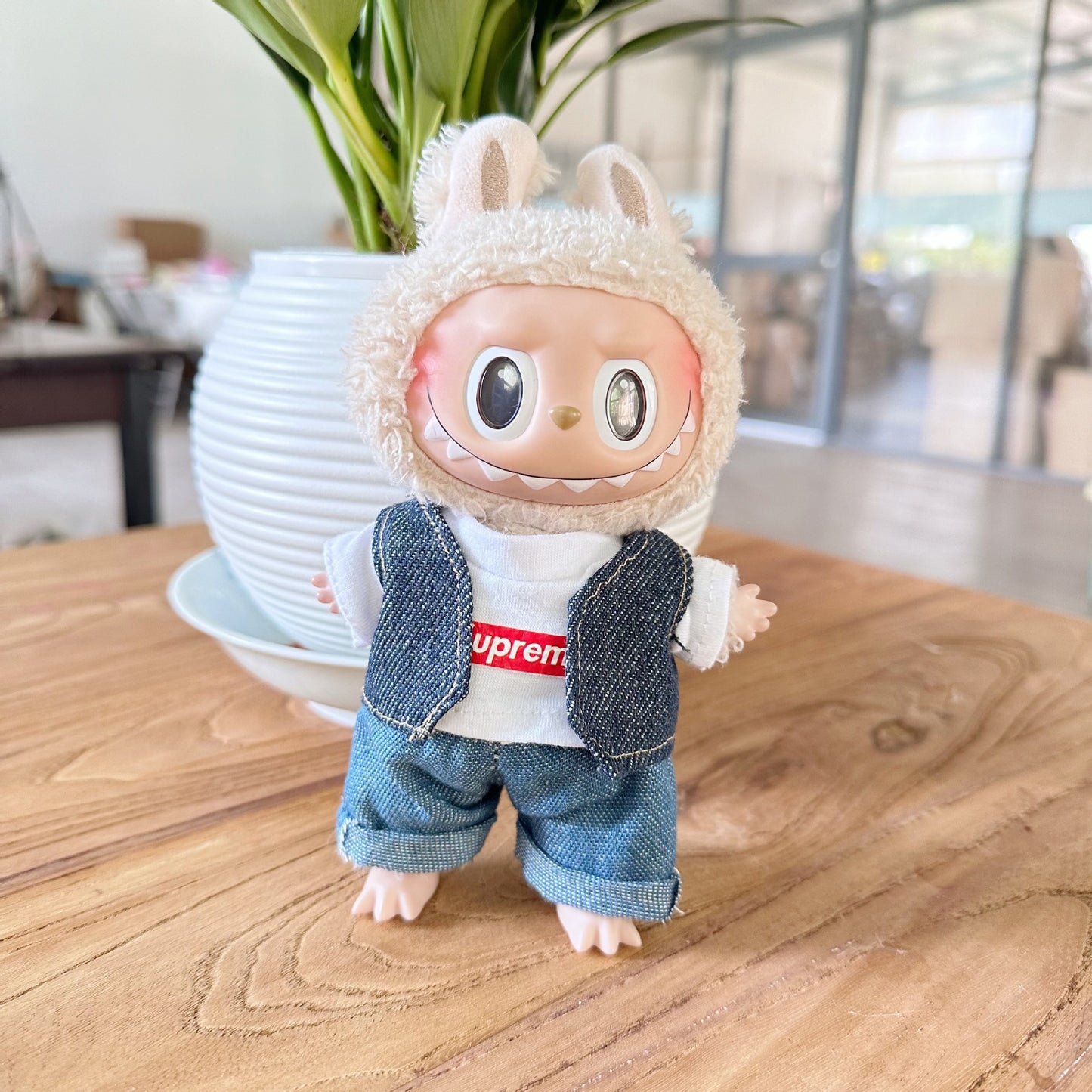Clothes Only] First/Second Generation LAUBUB Doll Clothes LAUBUB Sit Party Doll Clothes Supreme suit Tide