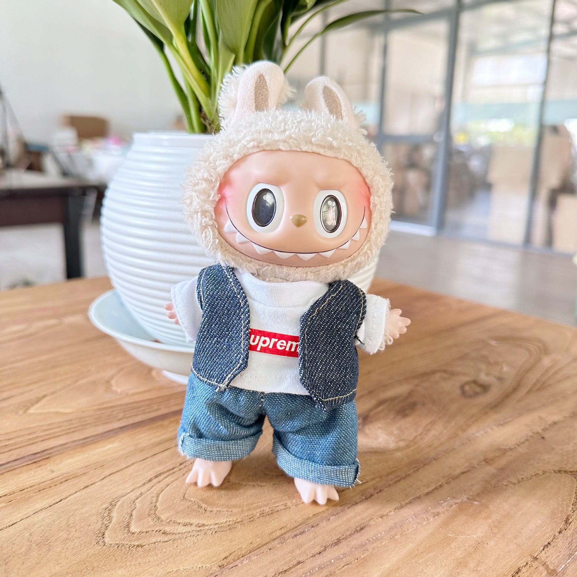 Clothes Only] First/Second Generation LAUBUB Doll Clothes LAUBUB Sit Party Doll Clothes Supreme suit Tide