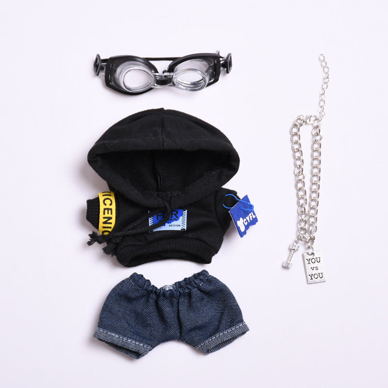 Only clothes] one or two generation pendant cloth cloth clothes pilot suit coat vinyl LABUBU doll coat