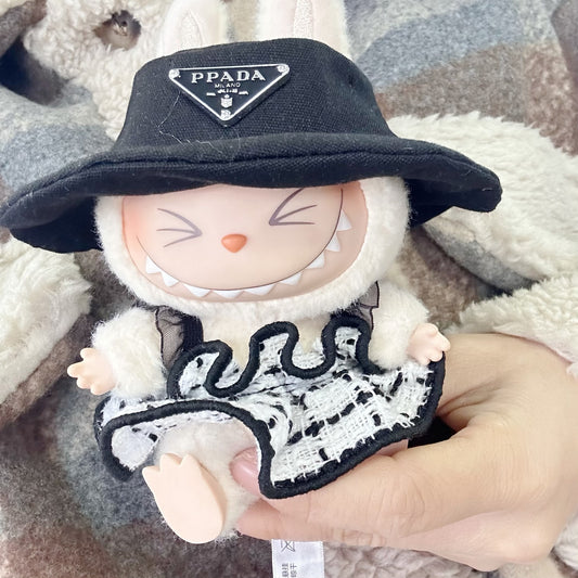 Only clothes] the first and second generation of labubu doll clothes pendant LABUBU wear for simple fragrant style skirt hat suit