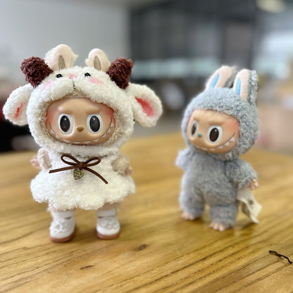 Only clothes] 17CM blind box cloth cloth clothes handmade sheep suit LABUBU for lamb suit