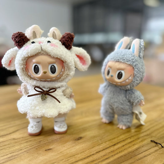 Only clothes] 17CM blind box cloth cloth clothes handmade sheep suit LABUBU for lamb suit