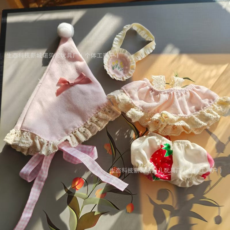 17cm Rab Cloth Doll Clothes Wedding Dress Suit Sweater Hand-made Doll Cute Pendant Doll Clothes
