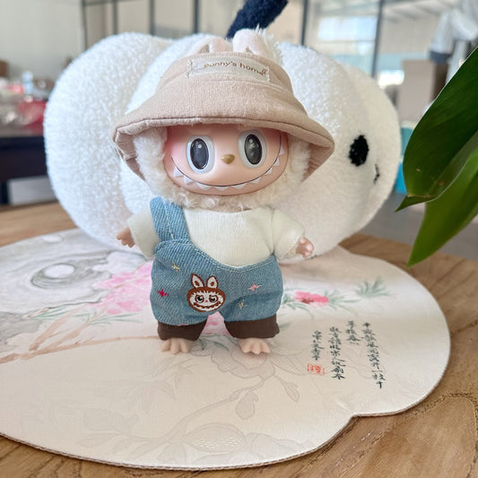 Only clothes] blind box pull cloth doll clothes LABUBU sit party doll suspenders puppy shirt suit