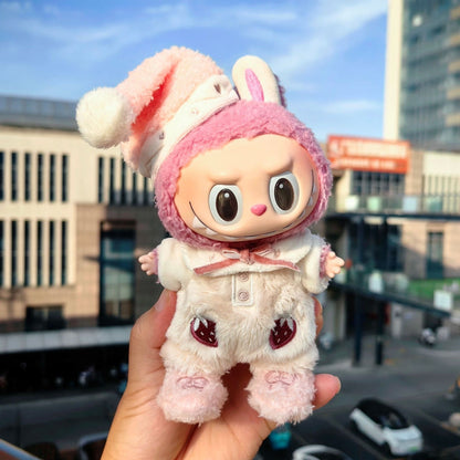 Only clothes] new pull cloth pendant clothes 17CM blind box LABUBU for the trend of spring and autumn conjoined baby clothes