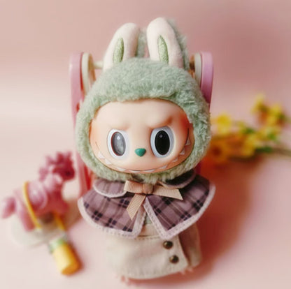 Labubu Doll Clothes for 17cm Vinyl Pendant Doll - Skirts & Outfits