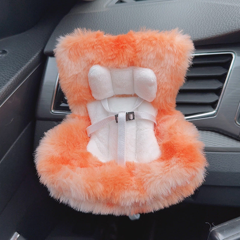 Suitable for 17cm pull cloth pendant cute car safety seat car air outlet decoration car accessories pendulum