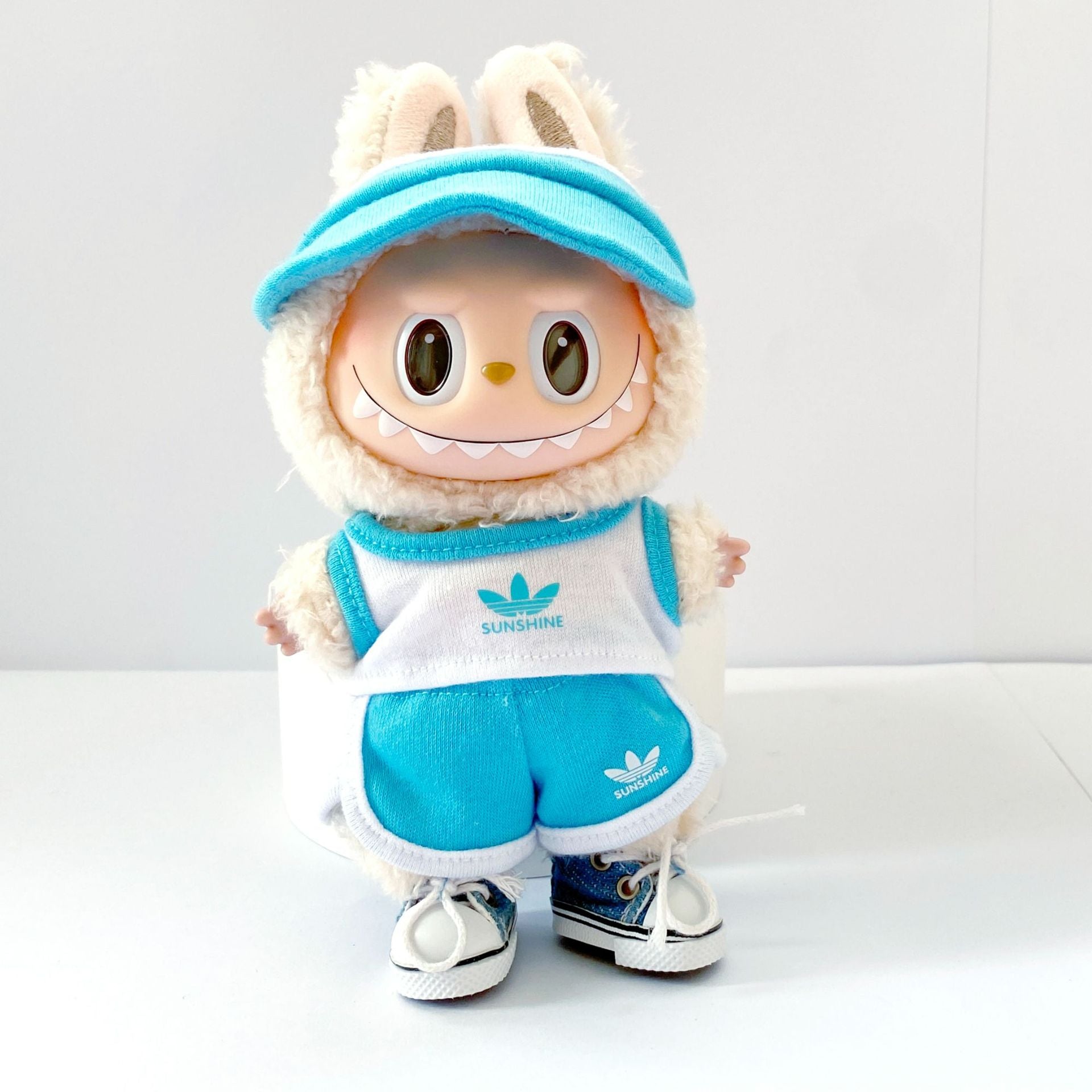 Labubu Doll Baseball Jersey Outfit - 17cm Sportswear for Vinyl Dolls