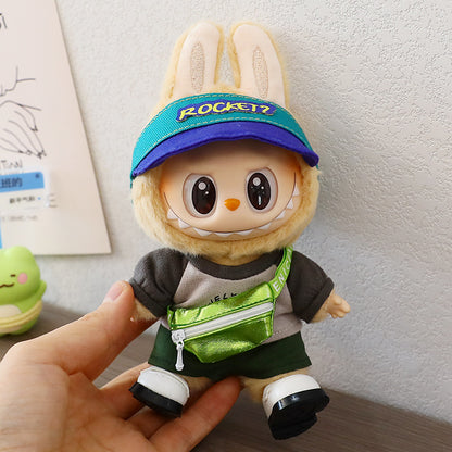 Labubu Doll Sportswear Outfit - T-Shirt, Sneakers & Peaked Cap