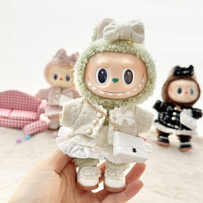 Labubu Doll Clothes Set - Classic Skirt Outfit for 1st & 2nd Gen Labubu