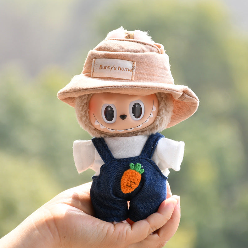 [Baby Clothes Only] 17cm Pendant Labubu for Clothes Vinyl Doll Costume Doll Labubu