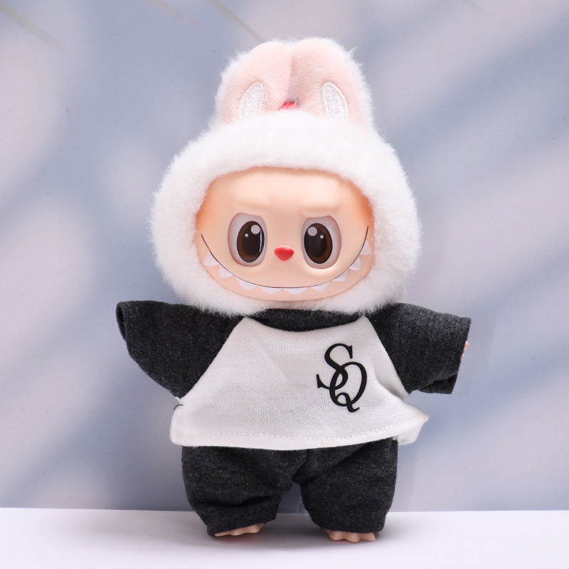 Labubu Doll Baby Clothes Set - Colorful T-Shirt & Shorts Outfit