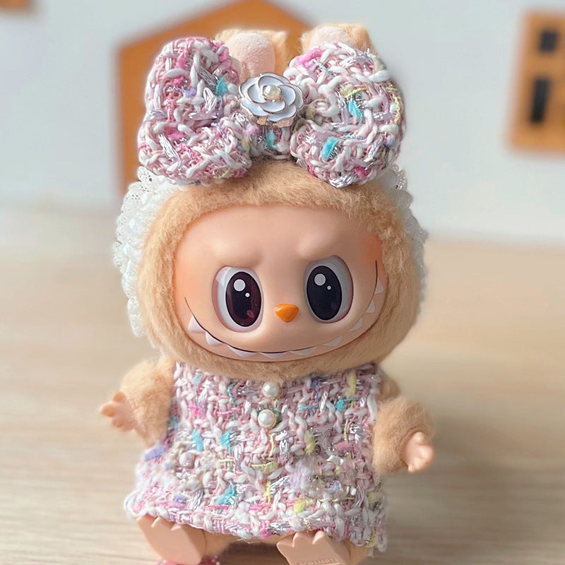 Labubu Denim Outfit for 17cm Sitting Doll - First & Second Gen